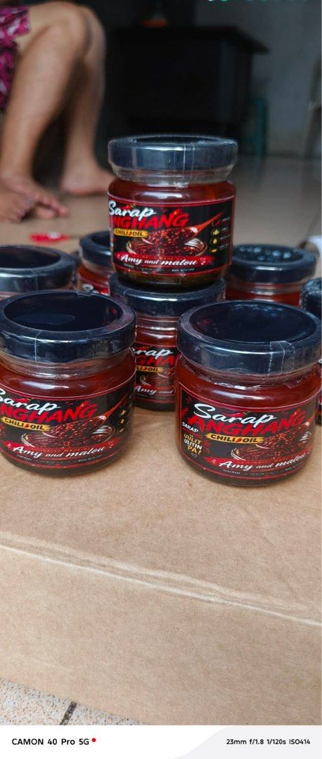 Chili oil (Category: Spice & Seasoning) located in Manila. Submitted by kloe03 (Listing ID 1456370231, Image 2). Description: sarap chili oil, freshly made. .