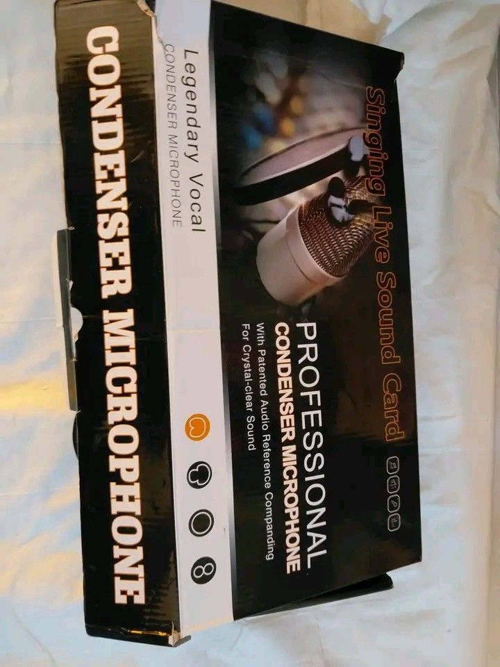 Condenser microphone (Category: Microphones) located in Manila. Submitted by rubymielbona (Listing ID 1456244780, Image 2). Description: Condenser microphone bundle Sale 800‼️‼️.