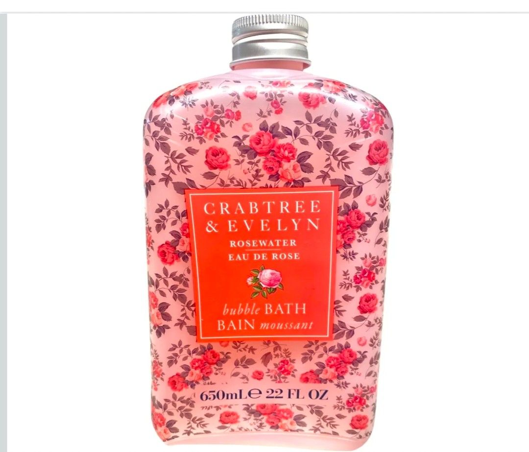 CRABTREE ROSE WATER 650 ml (Category: Bath) located in Manila. Submitted by tampipi (Listing ID 1456349755, Image 1). Description: Authentic CRABTREE & EVELYN ROSEWATER BATH GEL 650 ML.