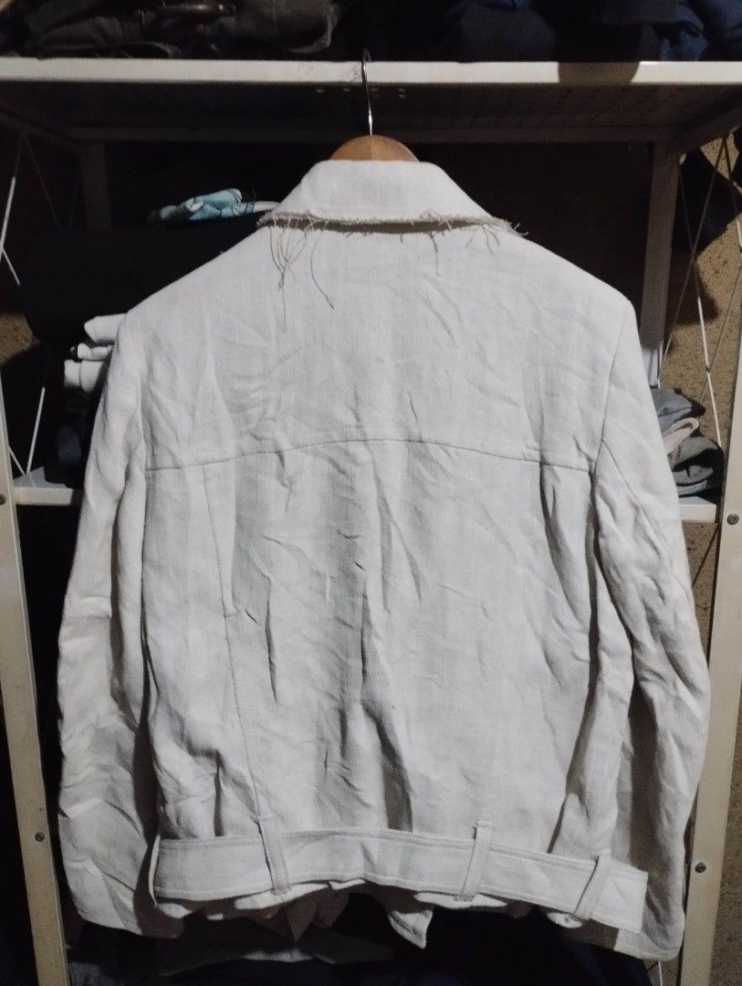 FARHI NICOLE FARHI ASYMMETRICAL BIKER JACKET (Category: Coats, Jackets and Outerwear) located in Zamboanga. Submitted by 2ndhandscore (Listing ID 1456349057, Image 2). Description: EU 42 ON TAG 19 INCHES WIDTH PIT TO PIT 25 INCHES LENGTH.