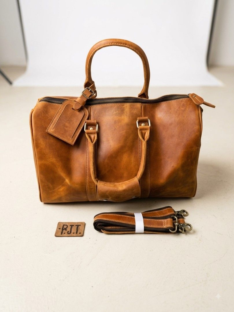 Genuine Brown Leather Duffle Bag (Category: Luxury Bags & Wallets) located in Baguio. Submitted by rjtbootshop2600 (Listing ID 1456388993, Image 1). Description: .