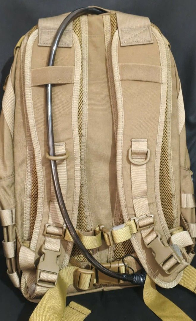 Helikon-Tex Urban Training Bag Backpack Coyote (Category: Backpacks) located in Quezon City. Submitted by thirdeedimesiv (Listing ID 1456296723, Image 3). Description: - Helikon-Tex Backpack in Coyote Brown - Made with durable Cordura fabric - MOLLE system for customizable attachments - Hydration bag with bladder ready(not included) - Front main compartment is velcro attachments customization ready(not included) - Ideal for everyday carry (EDC) o