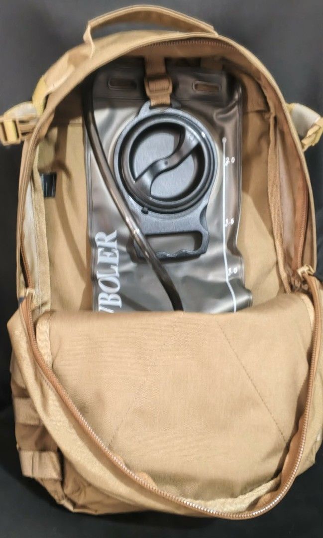 Helikon-Tex Urban Training Bag Backpack Coyote (Category: Backpacks) located in Quezon City. Submitted by thirdeedimesiv (Listing ID 1456296723, Image 2). Description: - Helikon-Tex Backpack in Coyote Brown - Made with durable Cordura fabric - MOLLE system for customizable attachments - Hydration bag with bladder ready(not included) - Front main compartment is velcro attachments customization ready(not included) - Ideal for everyday carry (EDC) o
