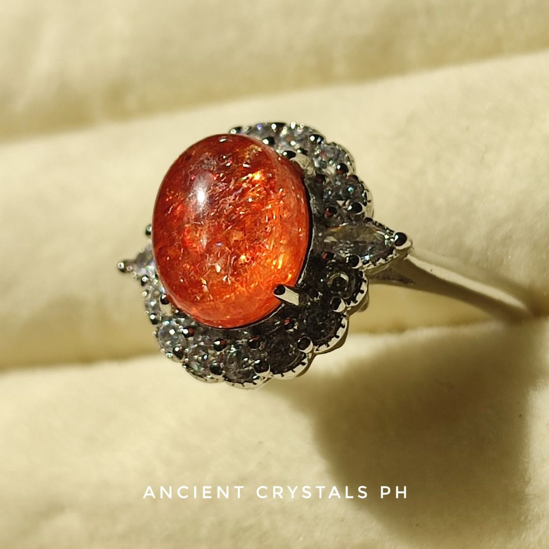 HQ Sunstone Ring ~ “Mia” ☀️ (Category: Rings) located in Makati City. Submitted by ancientph (Listing ID 1456409931, Image 2). Description: HQ Sunstone Ring ~ “Mia” ☀️ From the Golden Hours Collection Good for: -Instills vitality, warmth, and bright optimism -Boosts leadership, power, and personal strength -Attracts good fortune and unexpected luck -Clears stress and releases emotional dependencies °•°•°•°•°• Type: Adjustable ring from size 4-8 M