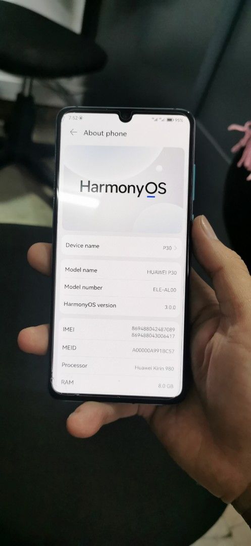 Huawei p30 (Category: Huawei) located in Quezon City. Submitted by giolass (Listing ID 1456267820, Image 1). Description: sell my huawei p30 very good condition very good camera good for gaming huawei flagship 8/128 dual sim ISSUE : WIFI NOT WORKING THE REST ARE GOOD TEST ALL UPON MEET .
