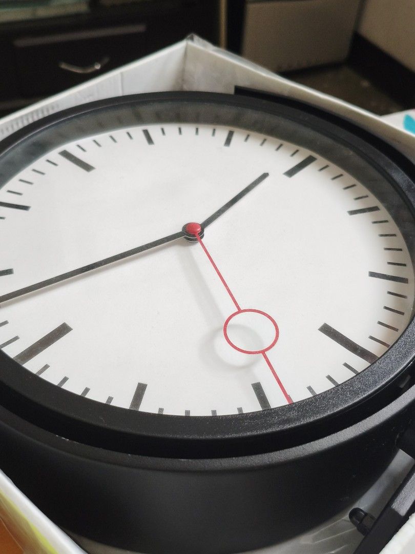 IKEA BISSING Wall Clock Black (Category: Clocks) located in Caloocan City. Submitted by gilbertval95520 (Listing ID 1456296640, Image 1). Description: - IKEA BISSING wall clock - Sleek black frame with a clean white face - Simple and modern design - Original instruction manual included - Versatile for any room in your home.