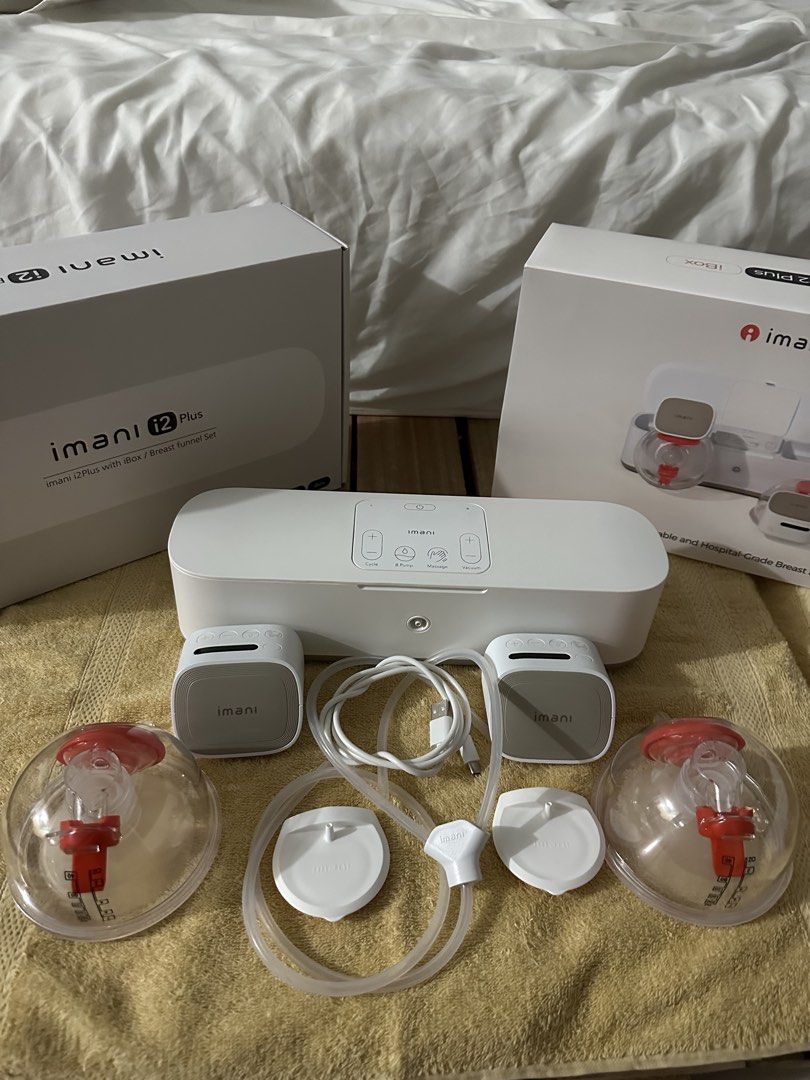 Imani i2 Plus with iBox Breast Funnel Set (Category: Breastfeeding & Bottle Feeding) located in Quezon City. Submitted by amsoriano (Listing ID 1456278008, Image 1). Description: 🍼 Imani i2 Plus + iBox — ₱7,000 Mint condition! Used only 3 months, no discoloration, complete with box & accessories. Hands free, quiet, and discreet pumping made easy. 📅 Purchased Jan 23, 2025 📍 Morong, Rizal | 🚚 Lalamove (buyer’s expense) RFS: No longer needed 💕 