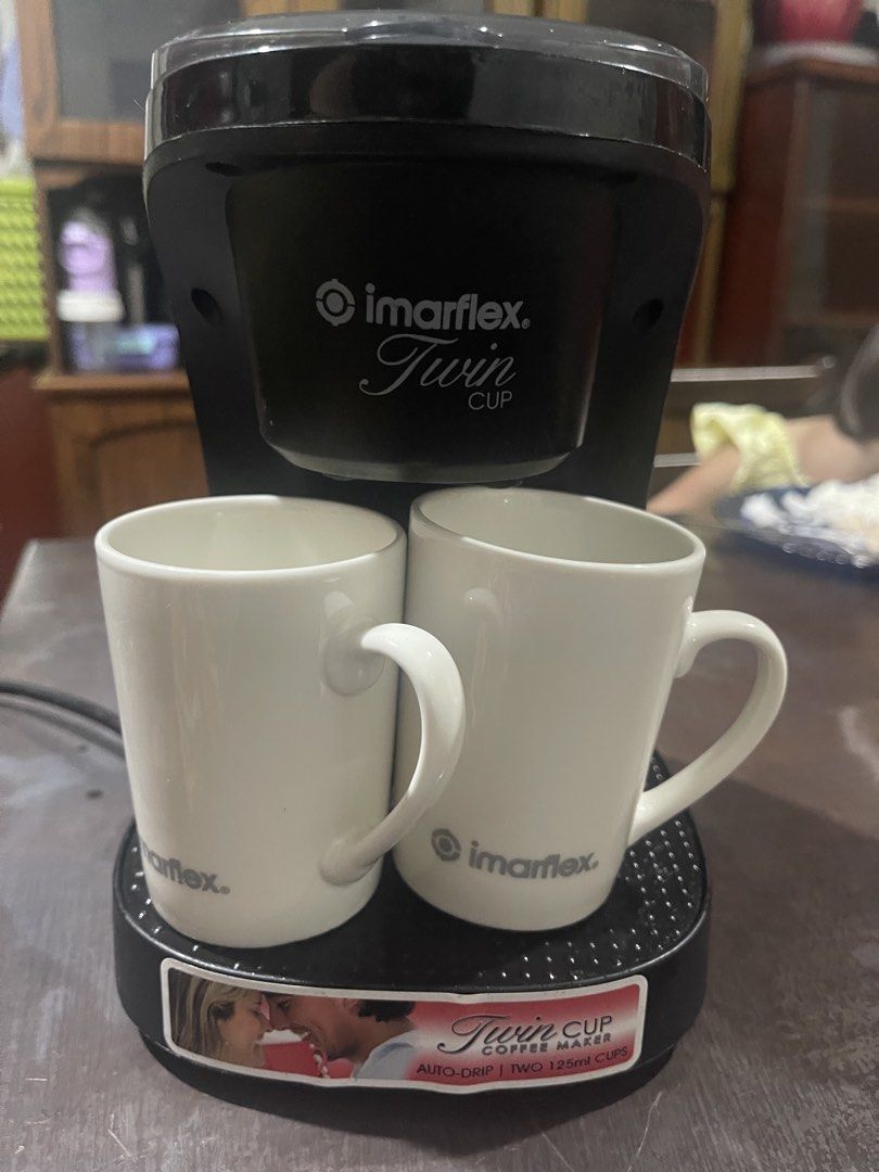 Imarflex TwinCoffee Maker (Category: Coffee Machines & Makers) located in Pasig City. Submitted by wokingmomdeclutter (Listing ID 1456415772, Image 2). Description: .