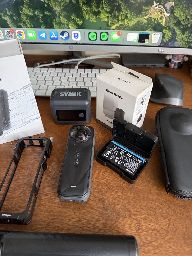 Insta 360 X5 (Complete Package, Complete Set) FIXED PRICE (Category: Video Cameras) located in Manila. Submitted by razelysonn (Listing ID 1456276266, Image 3). Description: Fixed price, no last price :) Insta360 X5 w/Screen Protector and Insta360 Standard Lens Guard Lens since Day 1 (worth 3k both, both original from the store) Other inclusions: - Lens Cap - Original Insta360 x5 Quick Card Reader worth 3k - Amagsin Protective Cage worth 1.5k - O