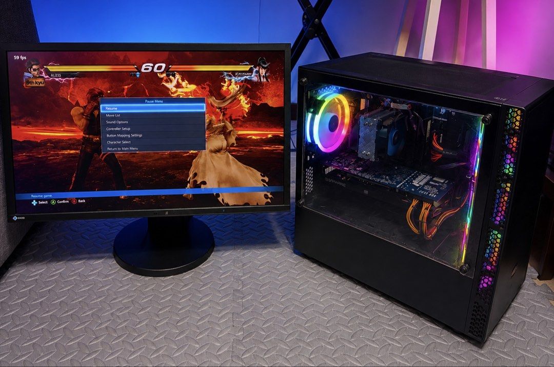 Intel i5 8400 Gaming (PC) Computer Set (Category: Desktops) located in Pasig City. Submitted by enzo_ds (Listing ID 1450446571, Image 1). Description: Selling my pre-Loved PC set: Specifications: Intel i5 8400 (6cores/6threads) Asus Prime B365M-A motherboard (4slots) 16 gb G. Skill Gaming Ram Bnew Adata Indst'l M.2 NVME (128gb) Bnew 500gb HDD loaded with several games (Tekken 7, BF I, II, V, and RE3) R9 280x Sapphire Graphics Card (3gb DDR5 384 b