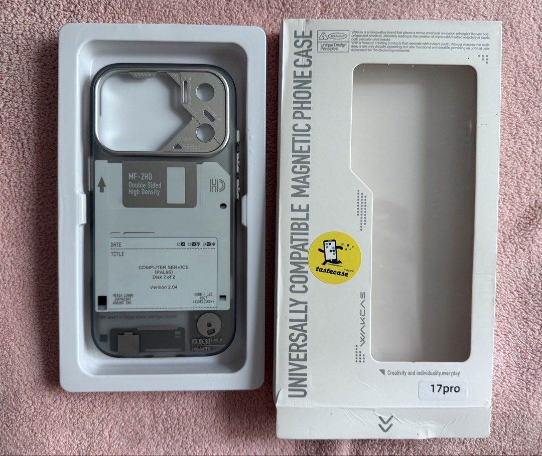 iPhone 17 pro Wakcas Case (Category: Cases & Sleeves) located in Manila. Submitted by ney025 (Listing ID 1456247209, Image 1). Description: * used once/twice * has a small dent (see 4th pic for reference) * magsafe * excellent like new * with box.