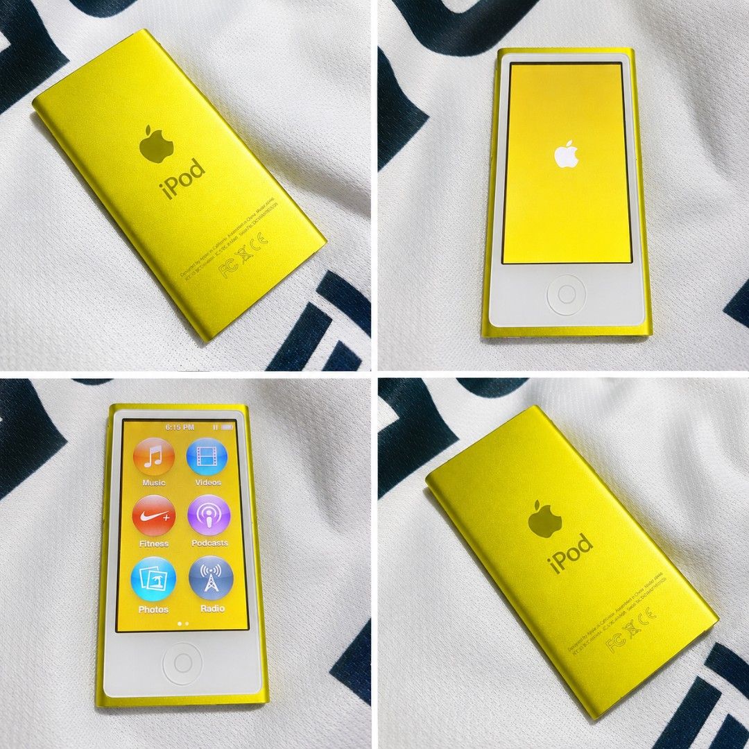 iPod Nano7 95% Yellow (Category: Portable Music Players) located in Quezon City. Submitted by jkionaire17 (Listing ID 1456331077, Image 3). Description: 💛 iPod Nano 7th Gen – Yellow | 93% Good as New! ✨ Smooth & clean condition 🔋 5–8 Hours Battery Life 🎵 1,000+ Songs Included 🎬 Movies Ready to Watch 🎧 Earphones Included 🔌 Charging Cord 🛡️ Protective Case Compact, lightweight & perfect for music on the go. Great for travel, gym or everyday 