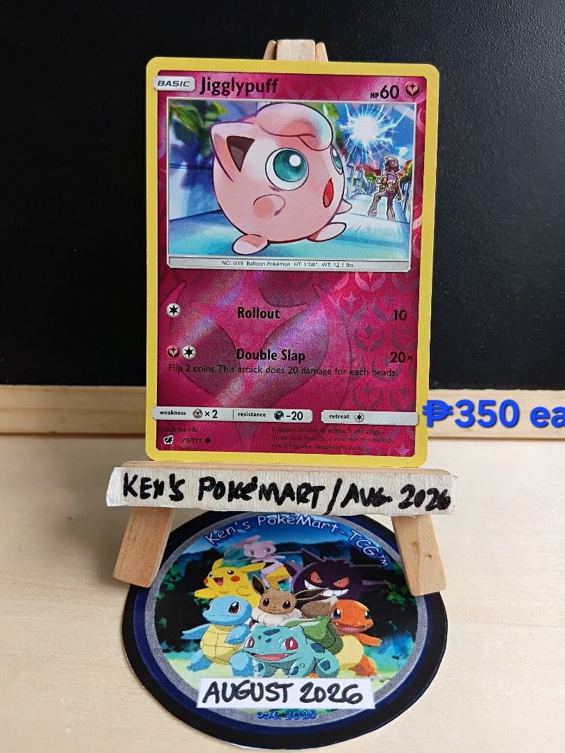 Jigglypuff Pokémon Cards (Category: Raw Singles) located in Binalonan. Submitted by kenkenken30 (Listing ID 1456319076, Image 1). Description: Jigglypuff Pokémon Cards 🎀 ℹ️check prices on each picture. 📌additional pictures are available upon requests. 📌Near mint - Lightly Played condition 📨Send message for inquiries. 💵MoP: Gcash / Bank Transfer 🚚MoD: LBC 🌏Cards will be shipped from Pangasinan 🔄Crossposted sale 🔄.