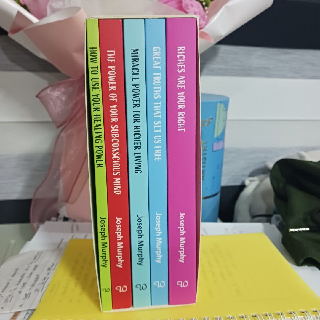Joseph Murphy Box Set (Category: Storybooks) located in Caloocan City. Submitted by alspaceship (Listing ID 1456352698, Image 2). Description: joseph murphy books set bought from NBS brand new, tinanggal lang plastic packaging.