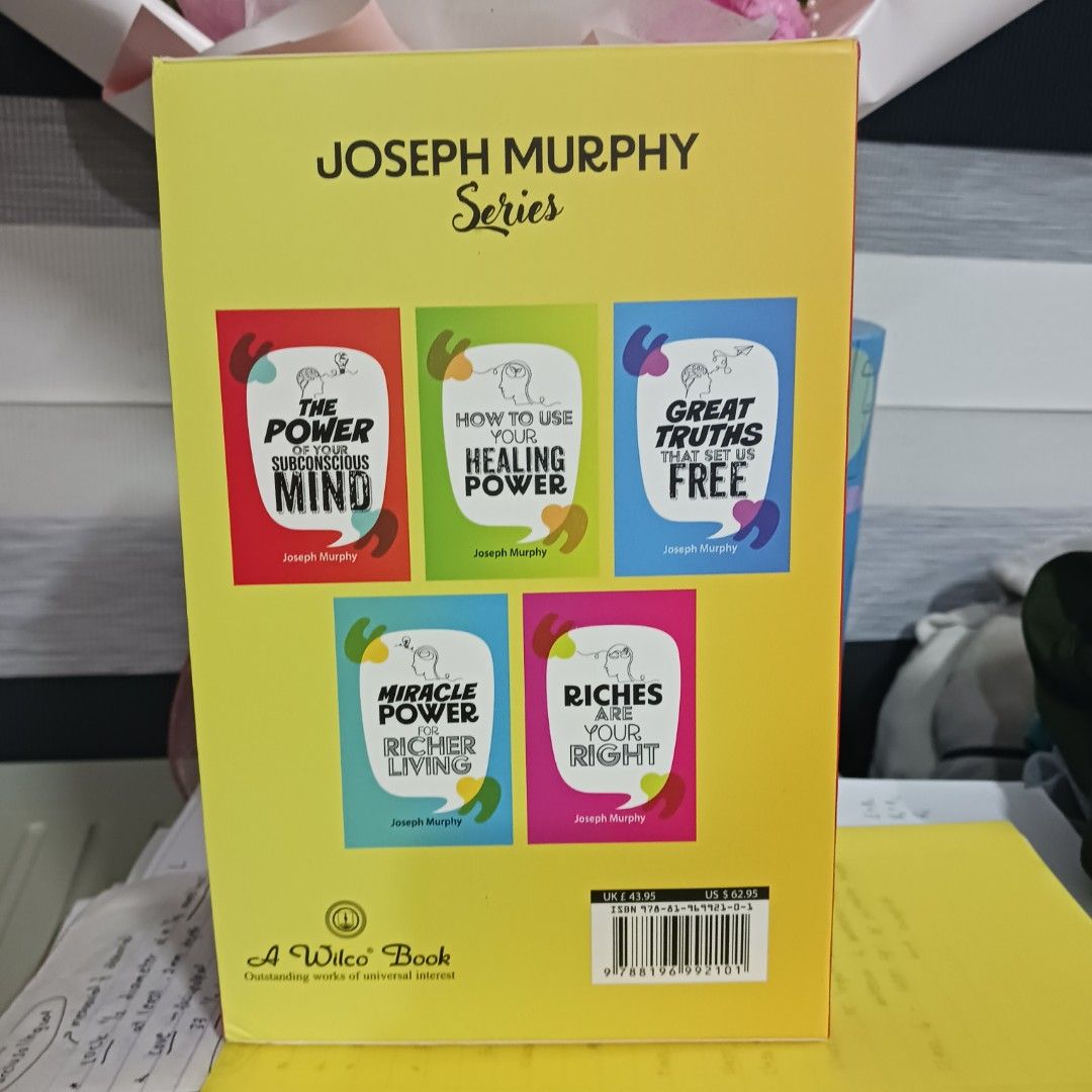 Joseph Murphy Box Set (Category: Storybooks) located in Caloocan City. Submitted by alspaceship (Listing ID 1456352698, Image 3). Description: joseph murphy books set bought from NBS brand new, tinanggal lang plastic packaging.