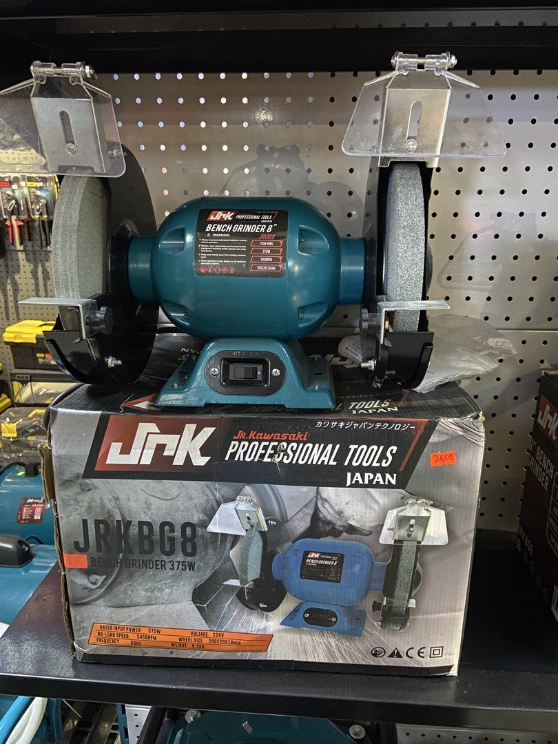 JRK JRGB08 8” Bench Grinder – 375W. (Category: Announcements) located in Manila. Submitted by justineange628 (Listing ID 1456238336, Image 1). Description: 🔥 POWER UP YOUR WORKSHOP WITH JRK 8” BENCH GRINDER! 🔧 Looking for a reliable grinder for sharpening, grinding, and finishing metalwork? The JRK JRGB08 8” Bench Grinder is built to help you get the job done efficiently and confidently! 💪 ⚙️ 375W Powerful Motor 🔄 3,450 RPM No-Load Speed 🪨 8