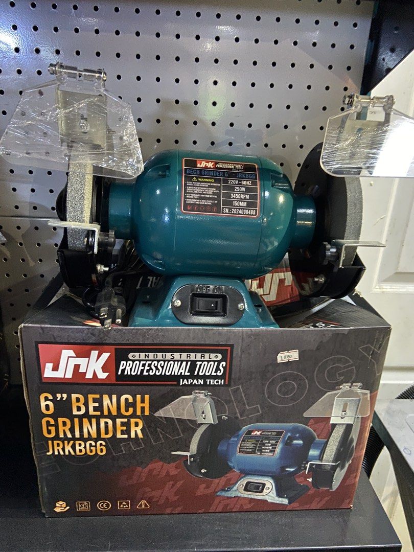 JRK JRKBG6 6” Bench Grinder (Category: Announcements) located in Manila. Submitted by justineange628 (Listing ID 1456238458, Image 1). Description: 🔧 COMPACT POWER FOR YOUR WORKSHOP! | JRK 6” BENCH GRINDER ⚙️ Get reliable grinding and sharpening performance with the JRK JRKBG6 6” Bench Grinder—a practical choice for workshops, repair shops, fabrication work, and DIY projects! 💪 ✨ Why choose JRKBG6? ✅ 250W Motor – dependable power for everyday g