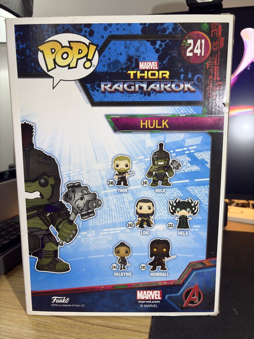 JUMBO Funko Pop "HULK" Thor Ragnarok (Category: Designer & Blind Box Toys) located in San Fernando. Submitted by jdtyy (Listing ID 1456241874, Image 2). Description: NOTE THIS ITEM WAS BOUGHT AT TARGET IN THE USA. SO THIS IS VERY EXCLUSIVE THERE ARE NO TARGET STORES IN THE PHILIPPINES. THIS IS ONLY AT THE USA. selling only for ₱2.8k very good deal no issues BRAND NEW.