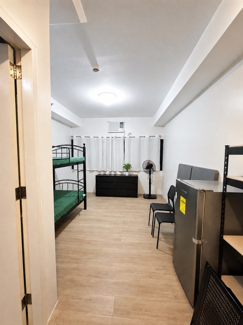 Katipunan Condo for Rent (Studio Type) (Category: Apartments & Condos) located in Valenzuela. Submitted by tiendahunt (Listing ID 1456045903, Image 1). Description: Studio A by Filinvest Katipunan, Quezon City Fully-furnished 21SQM Condo Unit (Studio Type) Address: Studio A, Xavierville Ave. cor. Esteban Abada St. Brgy. Loyola Heights, Quezon City 🔅PHP18,000 rent per month 🔅Utilities c/o tenant 🔅1 month advance rent and 2 months security depos