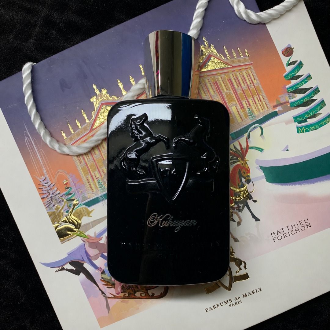Kuhuyan by Parfums de Marly — Partial Bottle (Category: Fragrance & Deodorants) located in Manila. Submitted by dwarddn (Listing ID 1456346308, Image 1). Description: Kuhuyan by Parfums de Marly — partial bottle. ₱11,500 — slightly negotiable Rare discontinued gem from the house that I bet you’ve never heard of. A powdery leather fragrance with a slightly fresh, ozonic oud character. Please note: • High partial bottle — around 110-115/125ml • No 