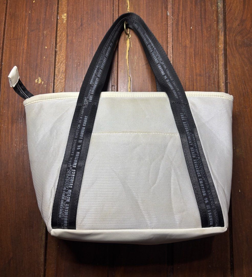 Lanvin Sport (Category: Luxury Bags & Wallets) located in Legazpi City. Submitted by thesource052 (Listing ID 1456407342, Image 2). Description: Lanvin Sport Vintage Authentic Needs wash only No major issues: Width:13” Length:9” Excellent condition.