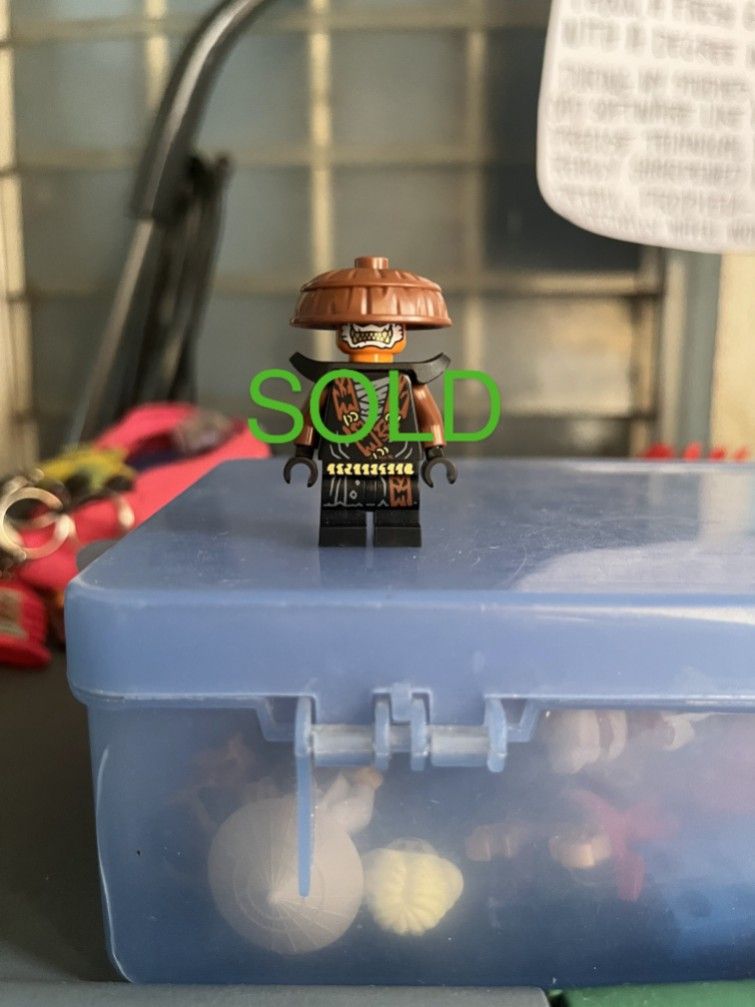 Lego Ninjago Minifigures (Category: Lego & Building Sets) located in Cavite. Submitted by vj_mp (Listing ID 1430844872, Image 1). Description: forbidden five rox- sold arin-300 sora-300 cinder-400 wolf mask warrior-300 dragonian warrior-300 tox-300 gojo satoru-200.