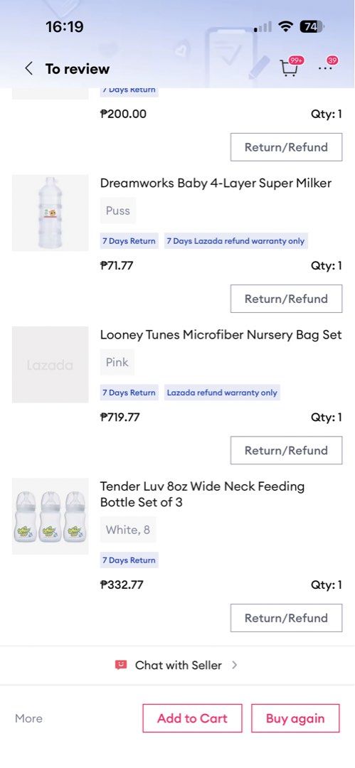Looney Tunes Pink Microfiber Nursery Bag (Category: Diaper Bags & Wetbags) located in Antipolo. Submitted by declutteranirazc (Listing ID 1456306543, Image 2). Description: - Pink Looney Tunes microfiber nursery bag - Features a cute Tweety Bird graphic - Plenty of space inside for all your baby's needs - Convenient side pockets for quick access - Includes a comfortable shoulder strap - Ideal for carrying baby essentials on the go - Used but not 
