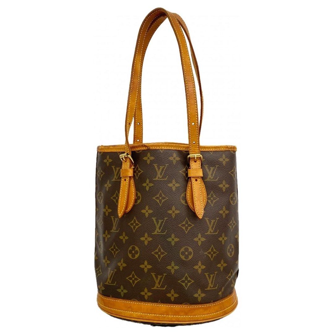 Louis Vuitton Monogram Bucket PM Tote Bag Brown (Category: Luxury Bags & Wallets) located in Quezon City. Submitted by artcatalogueph (Listing ID 1456346438, Image 1). Description: FOR SALE Louis Vuitton Monogram Bucket PM Tote Bag Brown - Used condition but very presentable ₱10,000 only‼️ Meet ups in QC Commonwealth or delivery via Lalamove/Grab within Metro Manila.