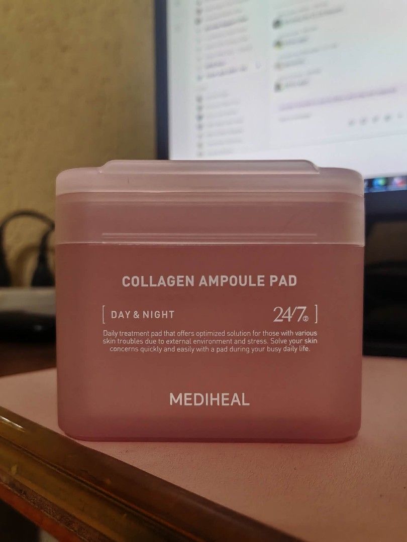 Mediheal Collagen Ampoule Pad (Category: Face Care) located in Hermosa. Submitted by declutterme04 (Listing ID 1456415481, Image 1). Description: Brand new but no box. Authentic Message me for any question 😊❤️.