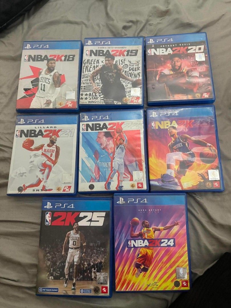 NBA2K BUNDLE | 2k18 - 2k25 (Category: PlayStation) located in Manila. Submitted by c1yed (Listing ID 1456370688, Image 1). Description: FOR SALE!! NBA2K BUNDLE | PS4 RFS: no longer being used PRICE: (NEGOTIABLE) MEET-UP ONLY; SM (can be changed, Metro Manila only) ORIGINAL -> DATABLITZ -> GAMEXTREME *CAN BE SOLD BY ONES*.