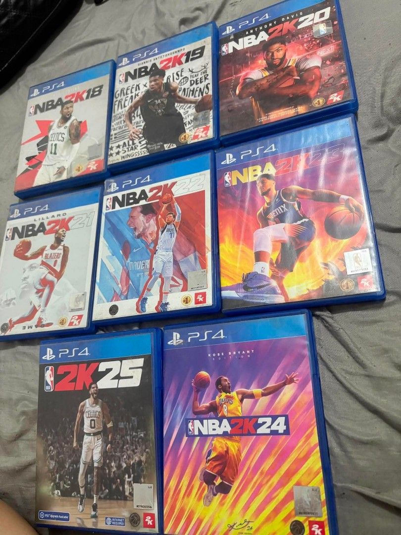 NBA2K BUNDLE | 2k18 - 2k25 (Category: PlayStation) located in Manila. Submitted by c1yed (Listing ID 1456370688, Image 2). Description: FOR SALE!! NBA2K BUNDLE | PS4 RFS: no longer being used PRICE: (NEGOTIABLE) MEET-UP ONLY; SM (can be changed, Metro Manila only) ORIGINAL -> DATABLITZ -> GAMEXTREME *CAN BE SOLD BY ONES*.