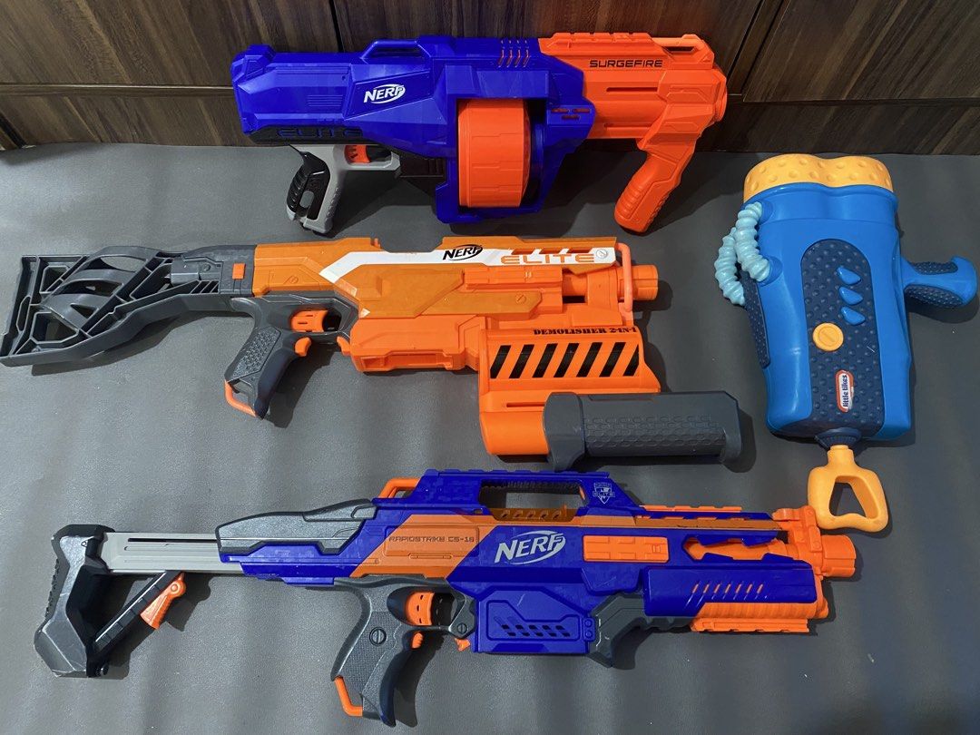 NERF GÜN AND BLASTER not tested AS IS (Category: Action & Battle Toys) located in Manila. Submitted by declutterthingzzz (Listing ID 1456363961, Image 1). Description: Nerf Gün Toy and Blaster No soft bullet included As is to photo Not tested Price starts at ₱500 Preferred lalamove only.