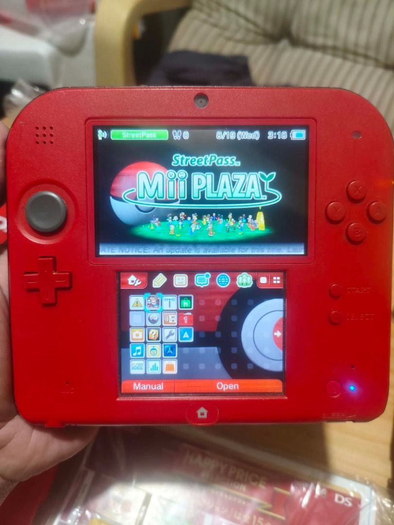 nintendo 2ds LL cfw 64gb crimson red (Category: Nintendo) located in Manila. Submitted by seiyatakehara (Listing ID 1456413469, Image 2). Description: nintendo 2ds LL cfw crimson red 64gb with hbshop complete with box and inserts 220v bnew charger silicon case eva pouch no issue condition: makinis na for only 9999 pesos or swap sa ibang items plus cash pm me for inquiries sta ana manila .