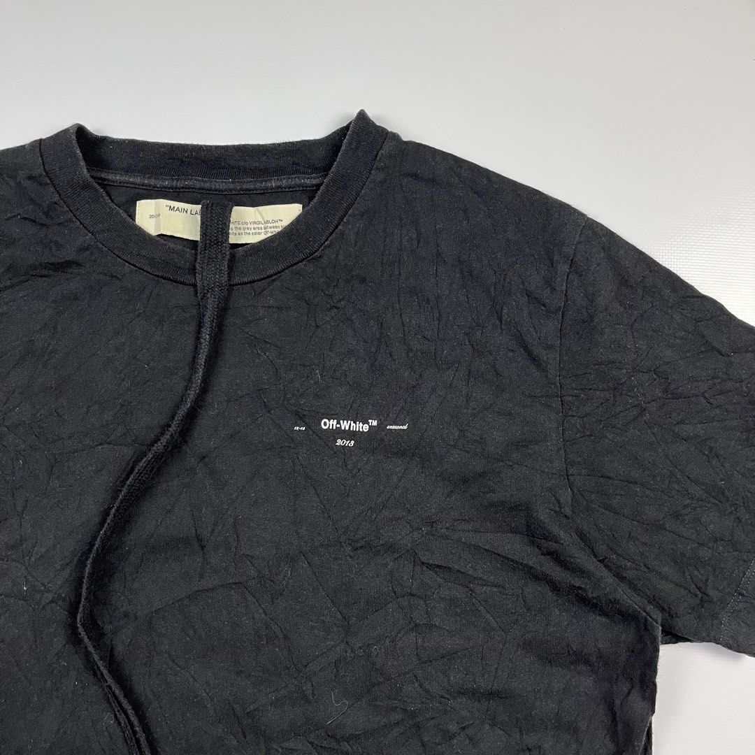 Off White (Category: Activewear) located in Lucena. Submitted by RAGGGGSSSS (Listing ID 1456368997, Image 2). Description: Off White Large on Tag 31x22 In Verygood Condition Authentic 9/10 Color Rate No major issue Need Minor Wash Only 2k.