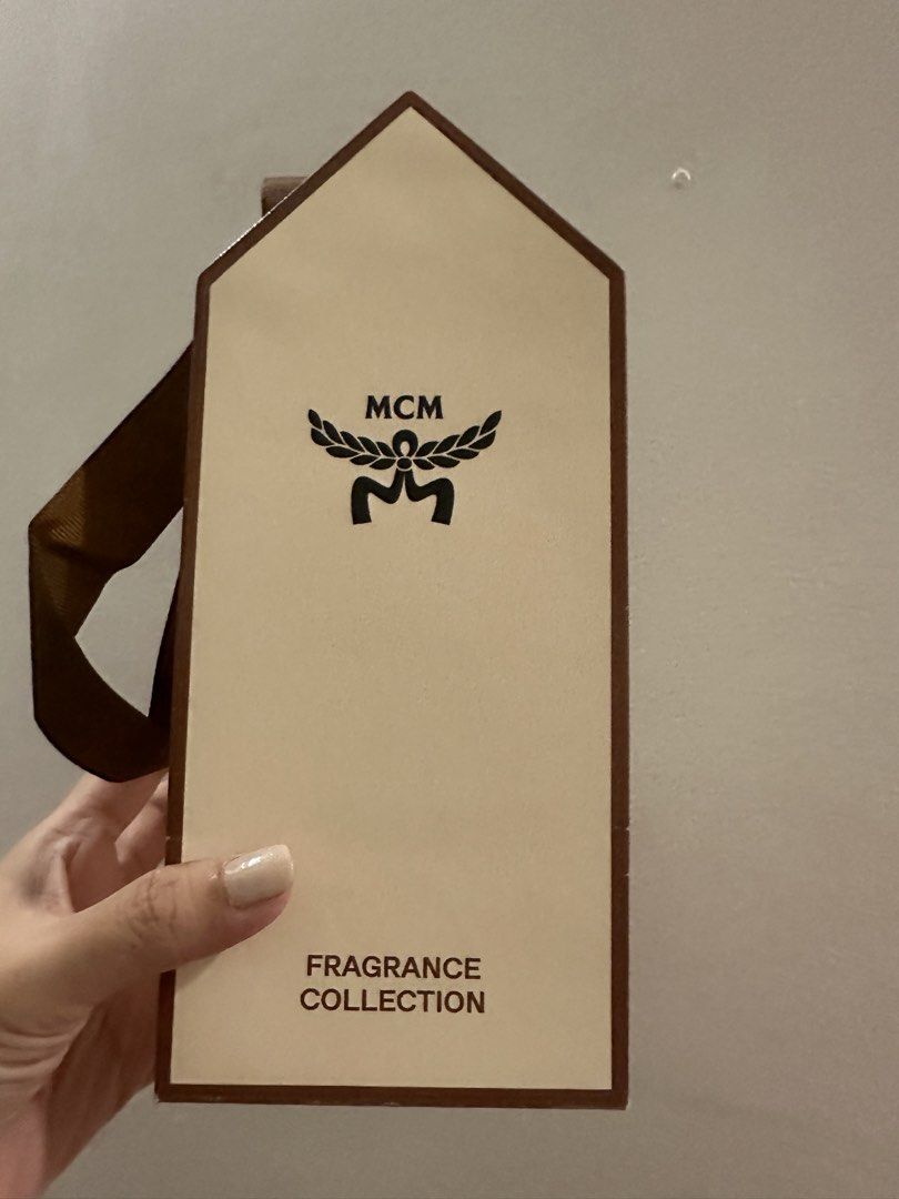 Original MCM Perfume Paperbag (Category: Tote Bags) located in Quezon City. Submitted by declutter_with_ericka (Listing ID 1456238736, Image 2). Description: MCM Perfume Paper Bag Size: Extra Small Width: 10cms Height: 18cms The paperbag can fit 1 box of perfume. The item will be shipped from Katipunan, Quezon City..