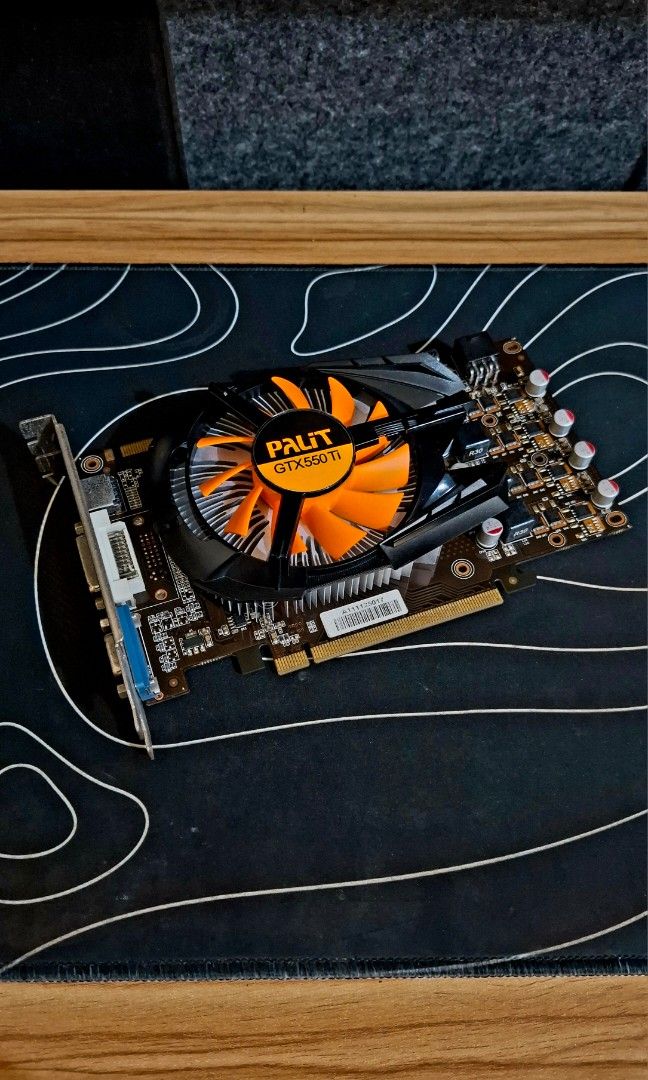 Palit GeForce GTX 550 Ti Sonic 1GB (Category: Computer Parts) located in Pasay City. Submitted by andreiisasundae (Listing ID 1431441472, Image 1). Description: For more info about the GPU, visit this link: https://www.techpowerup.com/gpu-specs/geforce-gtx-550-ti.c274.