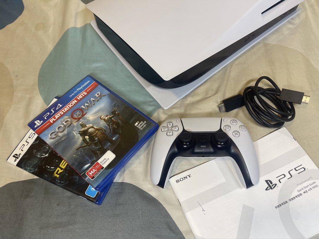 PS5 825gb disc edition - NO ISSUES (Category: PlayStation) located in Manila. Submitted by ververver (Listing ID 1456351250, Image 3). Description: For sale - PS5 Phat 825gb disc version Inclusions -2 disc games (ghost of tsushima yung nasa returnal case) -HDMI -Power cable -1 Original controller -Manual No issues, Good as brand new. Loc: Imus, Cavite you can test it before buying.