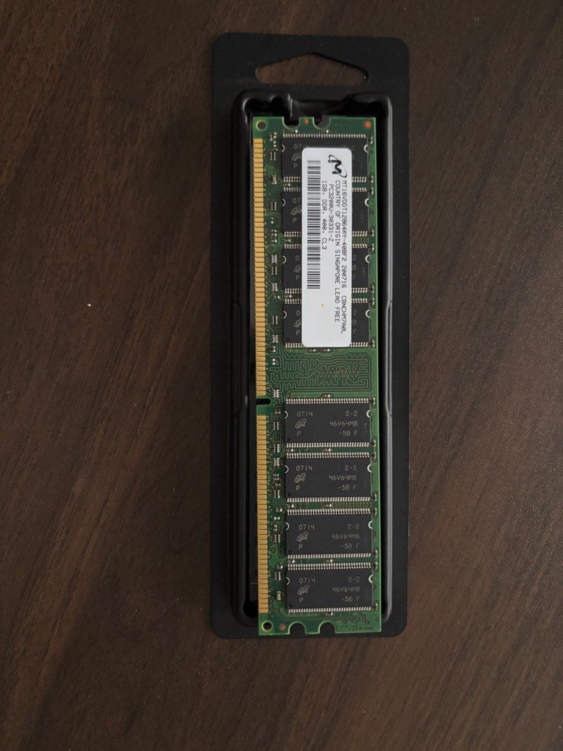 RAM Module (Category: Laptops & Notebooks) located in Singapore. Submitted by squawkbox (Listing ID 1456314375, Image 3). Description: - For Desktop PCs/Laptop - Tested and confirmed working - Perfect for upgrading your system.