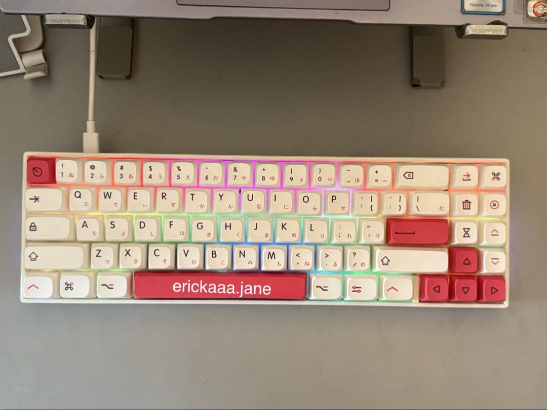 Royal Kludge RK 71 (Category: Computer Keyboard) located in Batangas. Submitted by eckaaa.finds (Listing ID 1456304428, Image 2). Description: Hello po! I’m selling my well-loved RK71 Tri-Mode RGB with Japanese PBT keycaps❤️ ₱ 1,800 (LP) • USB dongle / Bluetooth / WIFI • Wireless or Wired • RGB with side lights(the only rk w/side lights) • Red switches perfect for gaming (linear) • Japanese PBT keycaps - original price (P630) • Fully working • Pr