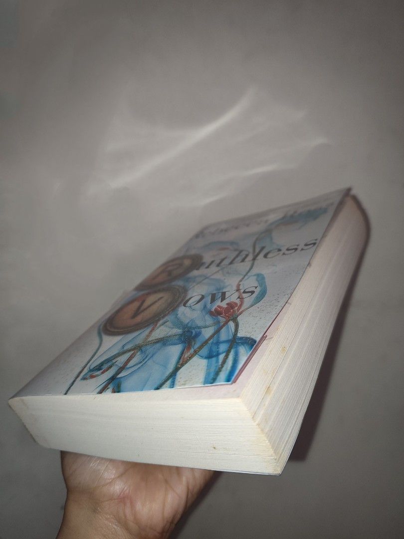 Ruthless Vows by Rebecca Ross - A Novel (Category: Storybooks) located in Manila. Submitted by bookworm_2070 (Listing ID 1456246125, Image 2). Description: RFS: Decluterring. Haven't read this yet, already forgot the story from book one, so no plans to read it. Authentic, bought from Fullybooked. Flaws: Mild foxing and tanning. Price: 💰 475 php (original price @672 php) 📦 MOD (shouldered by buyer): Lalamove (within Metro Manila only) or J&T Exp