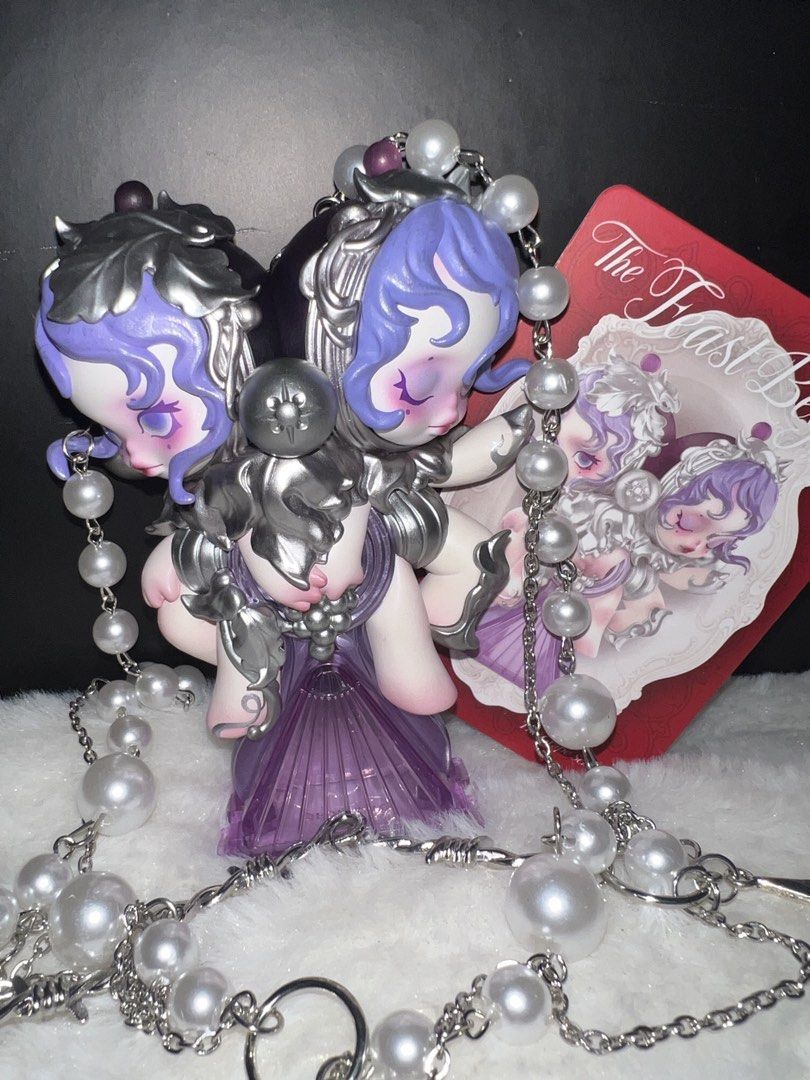 SKULL PANDA - THE GRAPE SCISSORS (Category: Designer & Blind Box Toys) located in Manila. Submitted by niniipotato (Listing ID 1456252039, Image 1). Description: SKULL PANDA - THE FEAST BEGINS SERIES 💜The Grape Scissors •W/ Box •W/ Card (Bought last month | No issues).