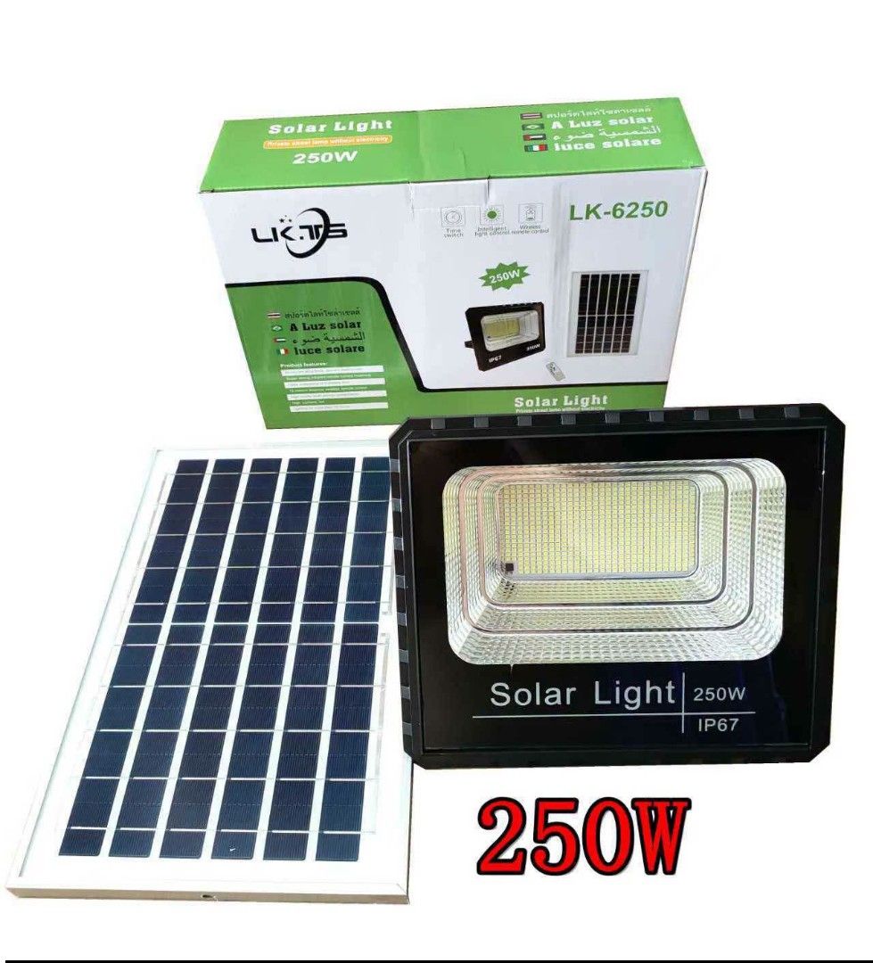 Solar lights (Category: Announcements) located in Manila. Submitted by je.assorted.item.26 (Listing ID 1456367055, Image 3). Description: 650 40 watts 750 60 watts 950 150 watts 1250 250 watts.