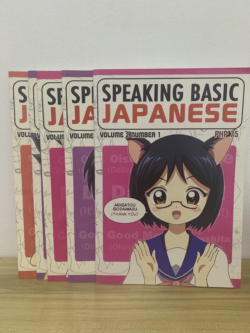 Speaking Basic Japanese & Manga Drawing Books Set (Category: Comics & Manga) located in Manila. Submitted by pmangon04039 (Listing ID 1456368333, Image 1). Description: - Set of manga drawing books and a Japanese language book. - Includes 'Speaking Basic Japanese'. - Features multiple volumes of 'The Way of the Manga' and 'Draw & Create Manga'. - Ideal for aspiring manga artists and those learning Japanese. -Just have tapes on the sides but overa