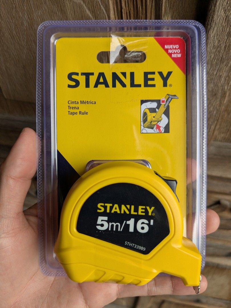 Stanley Basic Tape Measure 5m (Category: Home Improvement Tools & Accessories) located in Quezon City. Submitted by joewack (Listing ID 1456299854, Image 2). Description: Stanley Basic Tape Measure 5m original brand new loc Project 8 QC shipping Lalamove Grab cod/gcash/maya.