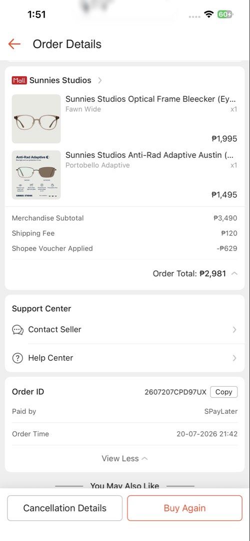 Sunnies Studios Bleecker Wide in Fawn (Category: Sunglasses & Eyewear) located in Muntinlupa City. Submitted by pinkprettyprincess (Listing ID 1456279199, Image 3). Description: Sunnies Studios Bleecker in Fawn 🤍 Bought last July 20 🤍 Used for a week only 🤍 RFS: I like my old frame better 🤍 Graded: R -.75 L -.50.