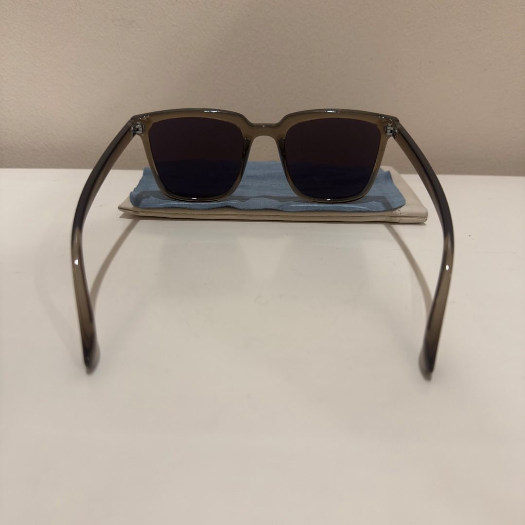 Sunnies Studios Sunglasses – Translucent Olive Square Frame (Category: Sunglasses & Eyewear) located in Manila. Submitted by jmacg (Listing ID 1456332685, Image 3). Description: · Grey tinted lenses · Classic square frame · Includes: Original pouch and cleaning cloth · Right hinge (when worn) is a bit loose · Discontinued design · Similar to Triton, Bennett, and Miles variants · What you see is what you get · Shipping ℅ buyer.