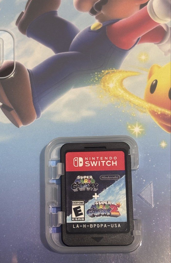 Super Mario Galaxy + Super Mario Galaxy 2 (Category: Nintendo) located in Marikina City. Submitted by xiaomijia (Listing ID 1456361099, Image 2). Description: Super Mario Galaxy + Super Mario Galaxy 2. This game is compatible for both Nintendo Switch and Nintendo Switch 2. Good condition. Negotiable slightly. RFS: done with the game. Ready to explore the far reaches of space? The Super Mario Galaxy and Super Mario Galaxy 2 games are two iconic Ma