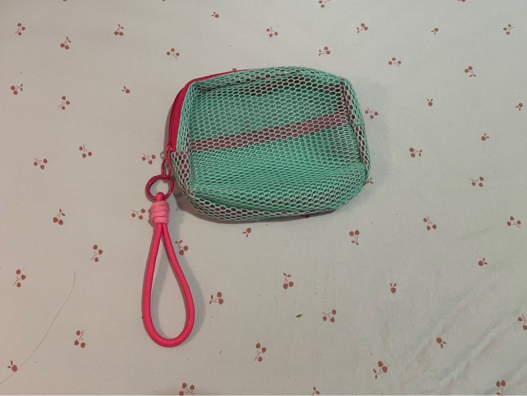 Teal and Pink Mesh Pouch Anik Anik (Category: Purses & Pouches) located in Paranaque City. Submitted by fastbear-8239 (Listing ID 1456262667, Image 1). Description: - Never been used - Anik Anik vibes!.