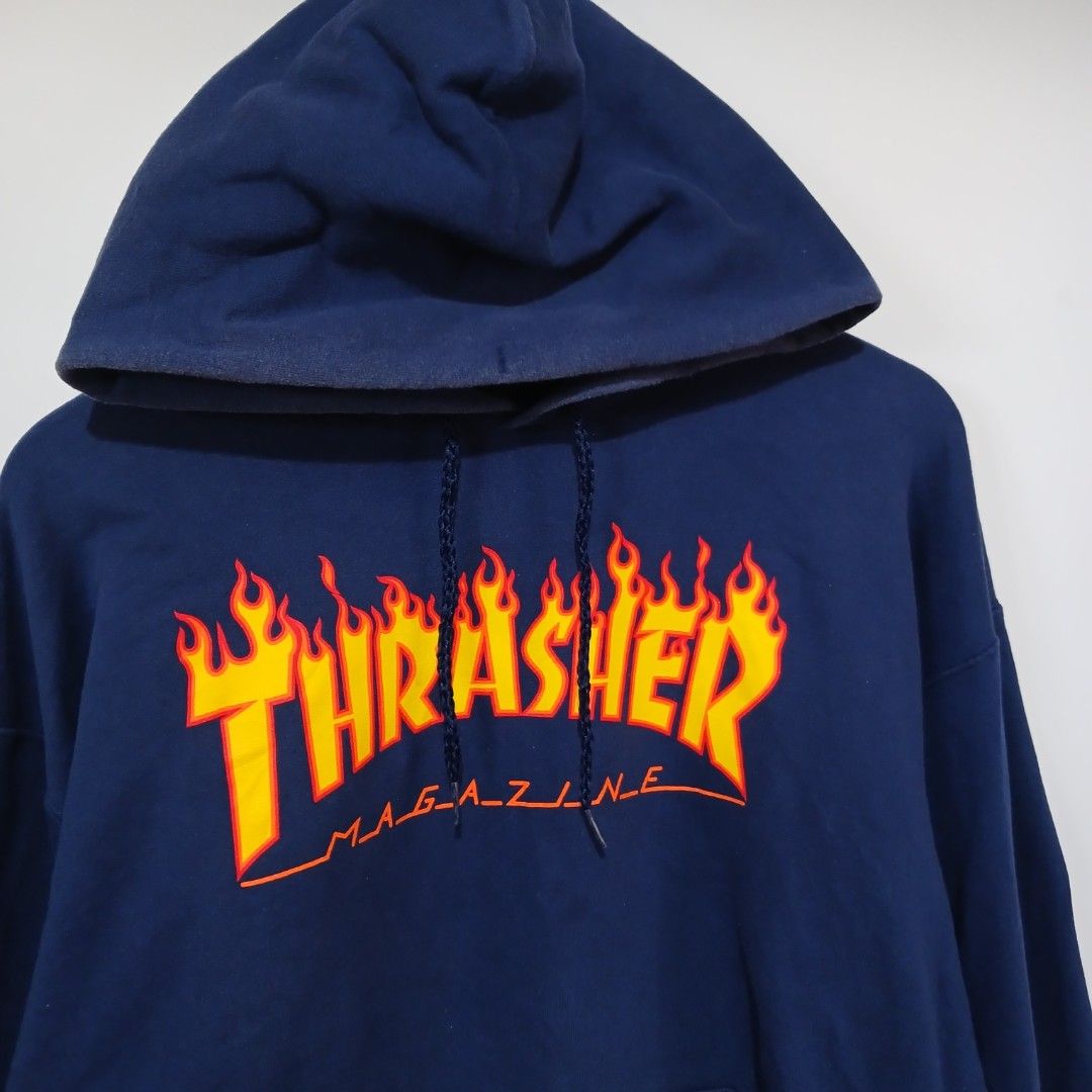 THRASHER HOODIE (Category: Hoodies) located in Ozamiz City. Submitted by 2nd.sight (Listing ID 1456290847, Image 2). Description: size: medium w: 23 l: 27 issue: feded hood (seen on pics).