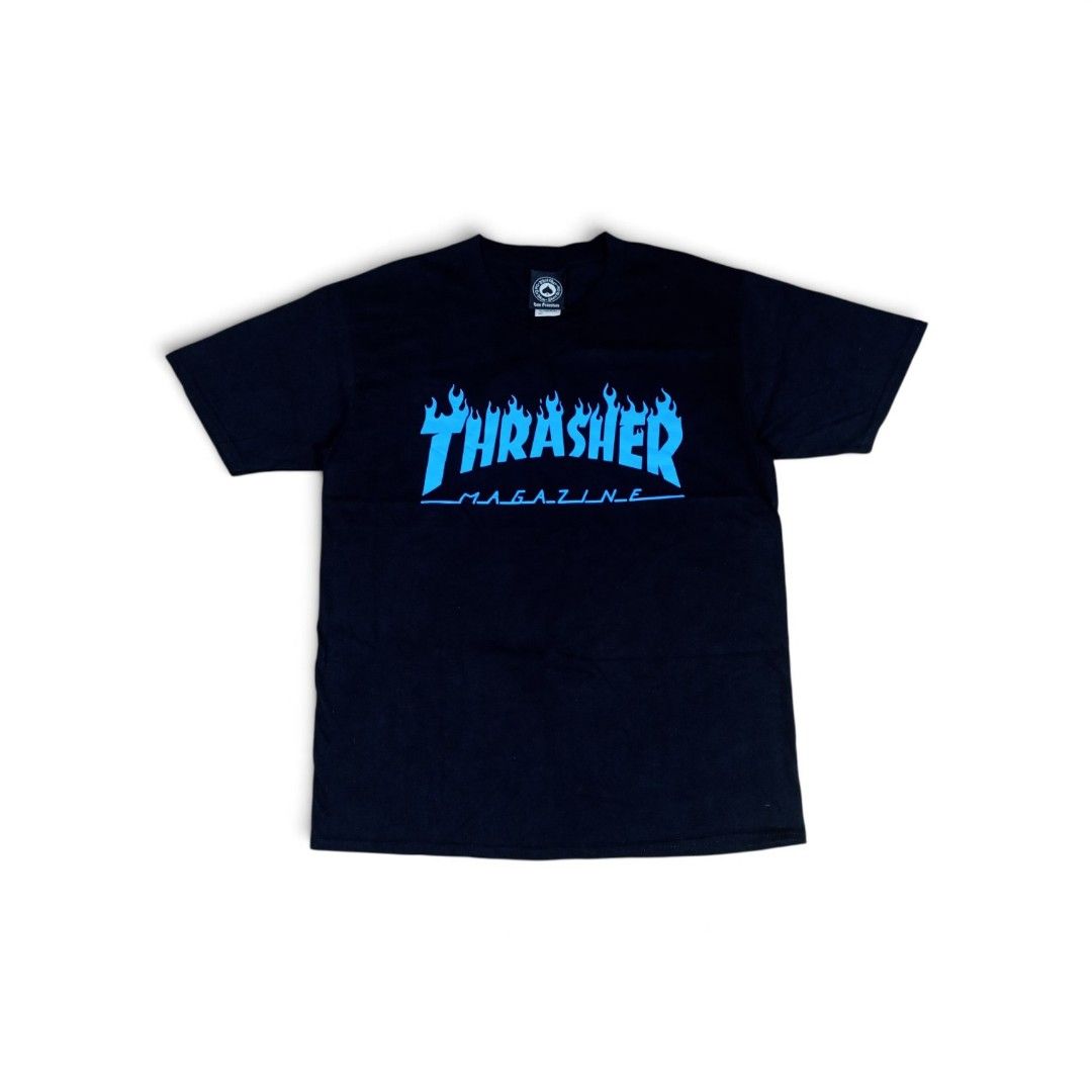 Thrasher Magazine Icey Flame T-shirt (Category: Activewear) located in Manila. Submitted by sito. (Listing ID 1456246367, Image 1). Description: Thrasher Magazine Icey Flame T-shirt Best size: Medium Dimension: 26x19 Issue: NONE Material: Cotton Condition: Excellent Color rate: 10/10 Brand: Thrasher Code: TBM-01 🏷️ : ₱ 550 📦 : PLUS SHIPPING FEE 📍 : Upper Bicutan, Taguig City This piece is PRIZE, We can deal, Mate! Hit the message so we can Neg